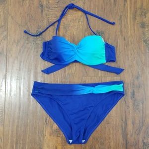 Blue Ombre Bikini Set